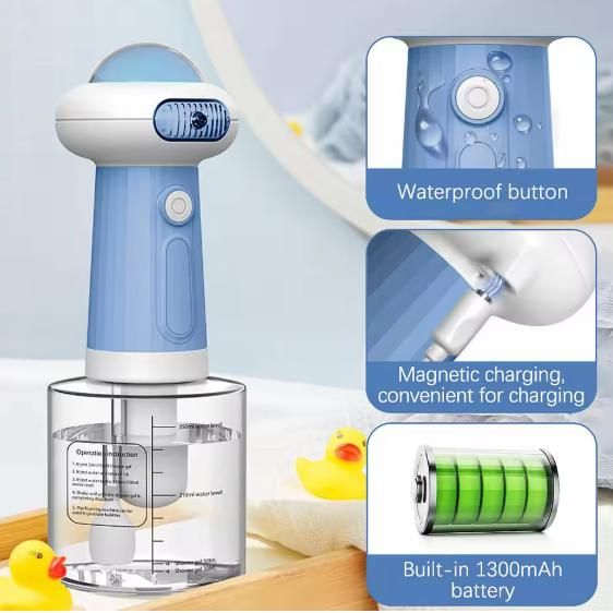 Rechargeable Pet Cleaning Foam Machine – Gentle Foaming Bath Dispenser for Dogs & Cats