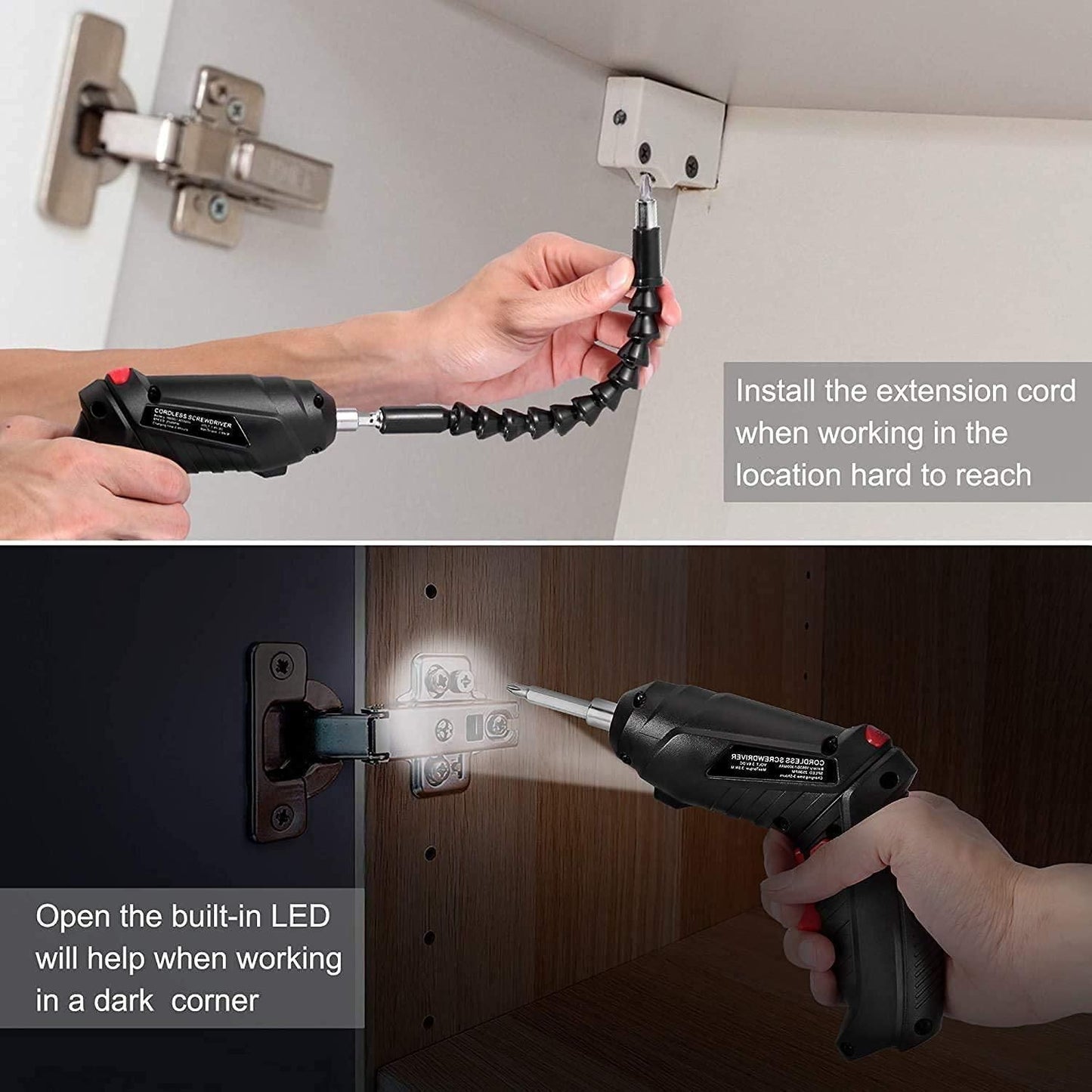 Precision Electric Screwdriver Set β 47-in-1 Magnetic Bit Kit with Rechargeable Metal Handle