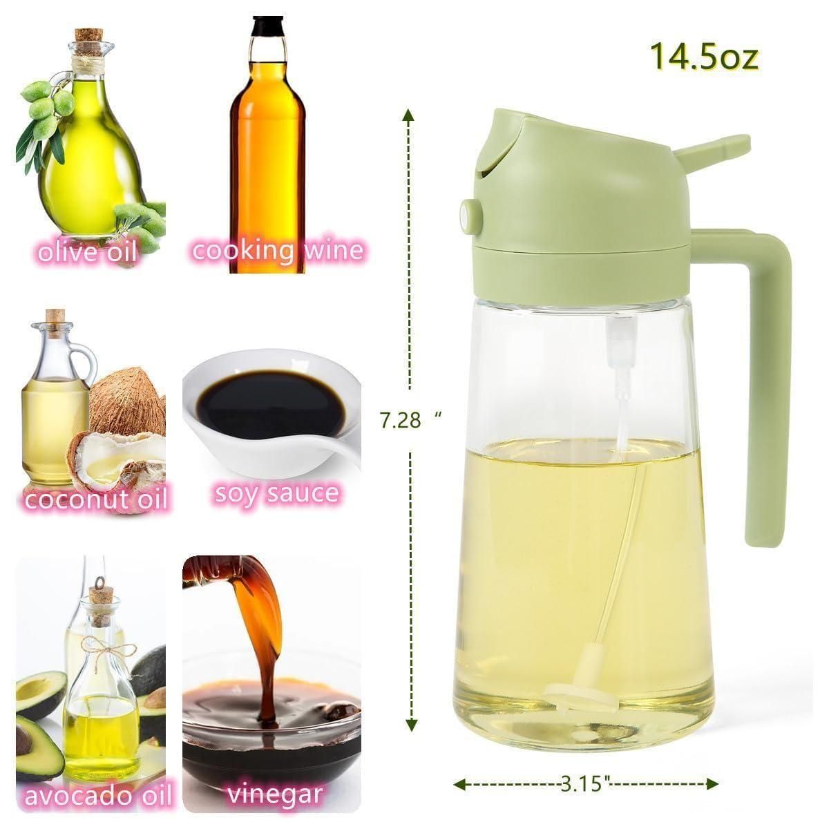 Multipurpose 500ml Oil Sprayer – For Olive Oil, Vinegar & More