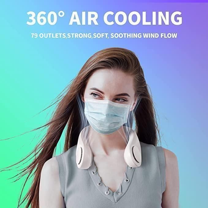 Rechargeable Bladeless Neck Fan with USB Charging – Lightweight, Safe & Quiet - Tech Haven#Rechargeable Bladeless Neck Fan with USB Charging – Lightweight, Safe & QuietTech Haven