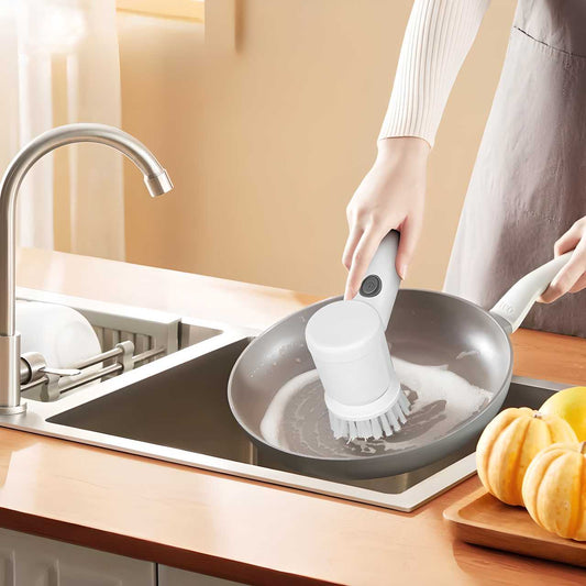 5 - in - 1 Handheld Kitchen Cleaning Brush – Cordless Electric Spin Scrubber with Interchangeable Brush Heads - Tech Haven#5 - in - 1 Handheld Kitchen Cleaning Brush – Cordless Electric Spin Scrubber with Interchangeable Brush HeadsTech Haven