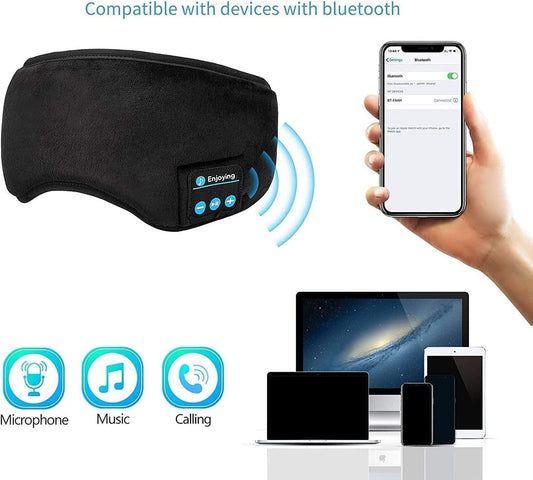 Wireless Bluetooth Sleep Eye Mask – 3D Contoured Music Eye Mask with HD Stereo Sound & Long Battery Life