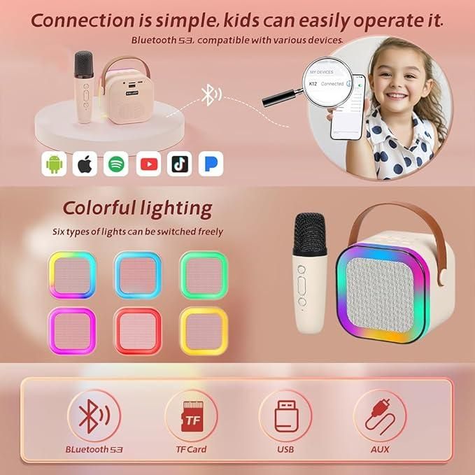 Bluetooth Karaoke Speaker with Microphone – Wireless, Rechargeable, Echo Control - Tech Haven#Bluetooth Karaoke Speaker with Microphone – Wireless, Rechargeable, Echo ControlTech Haven