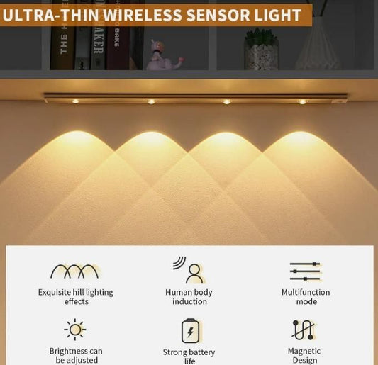 LED PIR Motion Sensor Cabinet Light with USB Rechargeable Battery – Wireless, Magnetic Mount, Warm White 3500K - Tech Haven#LED PIR Motion Sensor Cabinet Light with USB Rechargeable Battery – Wireless, Magnetic Mount, Warm White 3500KTech Haven