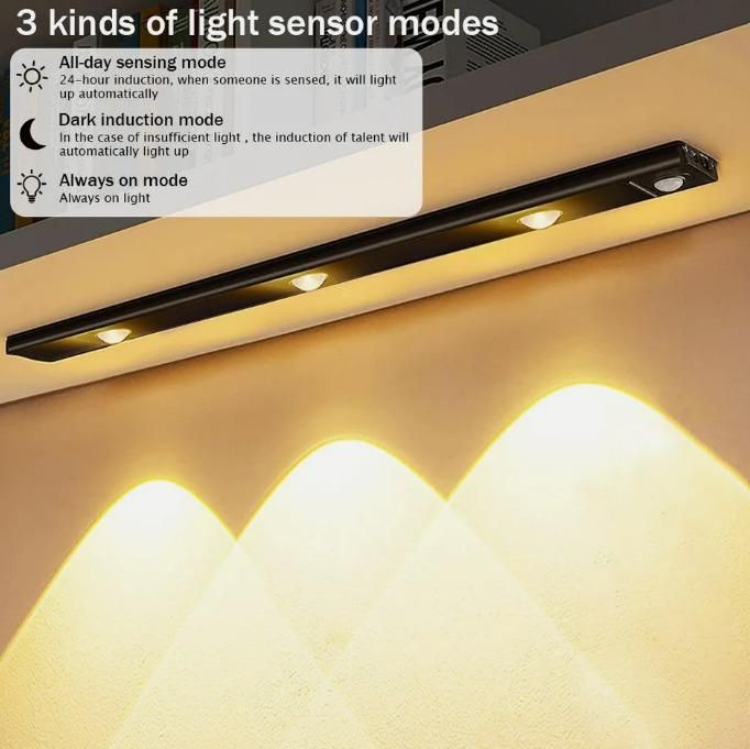 LED PIR Motion Sensor Cabinet Light with USB Rechargeable Battery – Wireless, Magnetic Mount, Warm White 3500K - Tech Haven#LED PIR Motion Sensor Cabinet Light with USB Rechargeable Battery – Wireless, Magnetic Mount, Warm White 3500KTech Haven