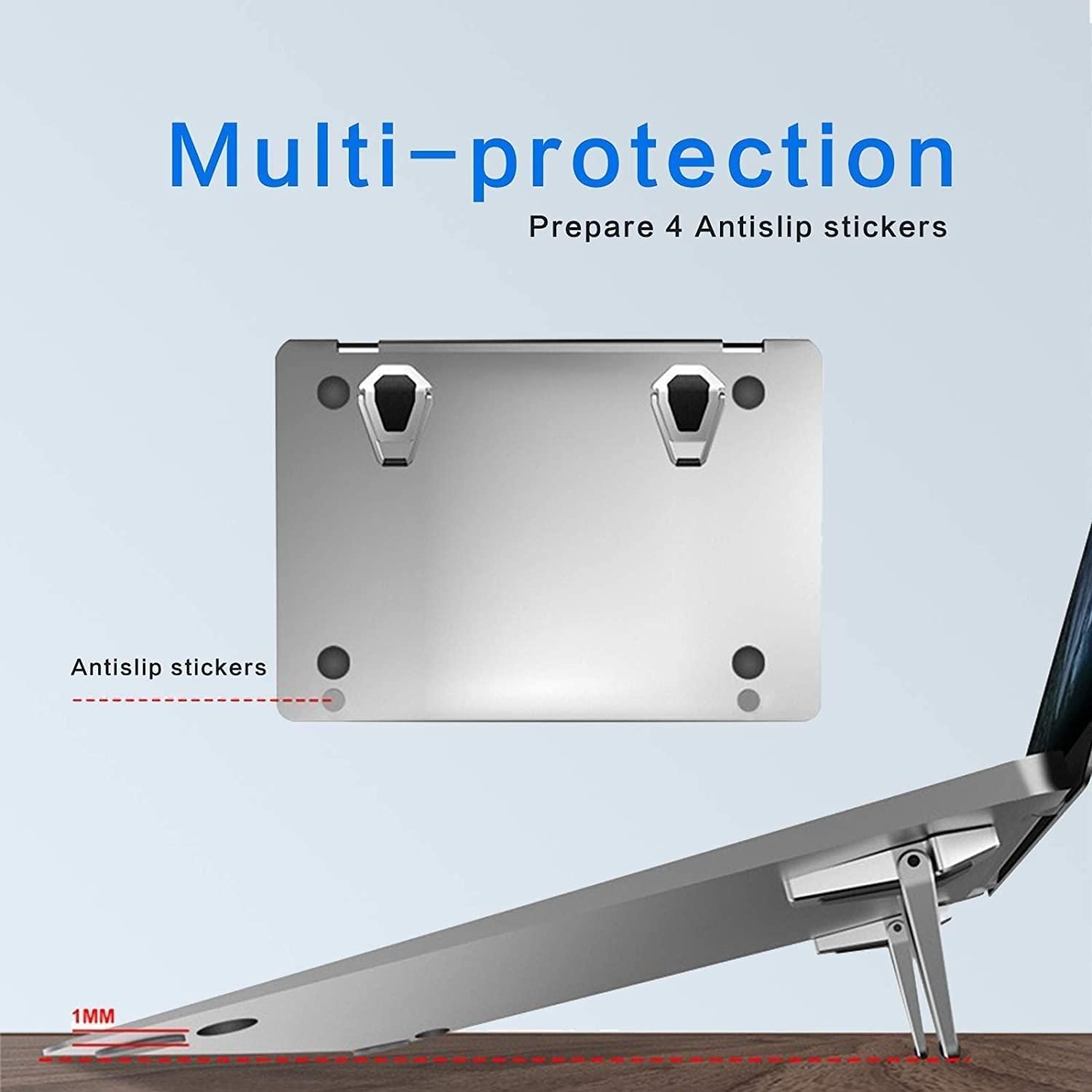 Mini Metal Folding Portable Laptop Stand – Non - Slip Base for 10 - 17 Inch Laptops, Keyboards & Tablets - Tech Haven#Mini Metal Folding Portable Laptop Stand – Non - Slip Base for 10 - 17 Inch Laptops, Keyboards & TabletsTech Haven