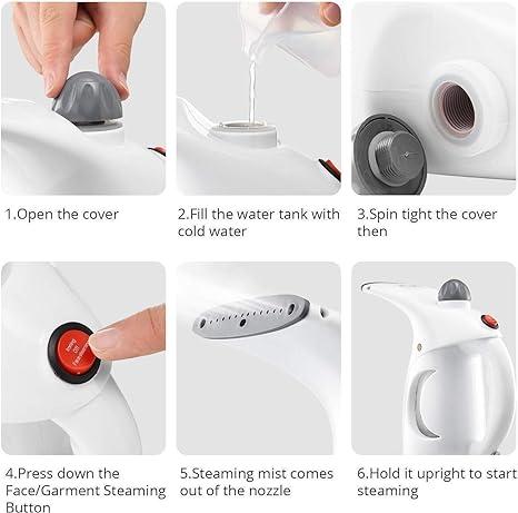 Portable Handheld Garment Steamer with Fast Heat - Up & Facial Vapor Iron Brush – Compact & Lightweight - Tech Haven#Portable Handheld Garment Steamer with Fast Heat - Up & Facial Vapor Iron Brush – Compact & LightweightTech Haven
