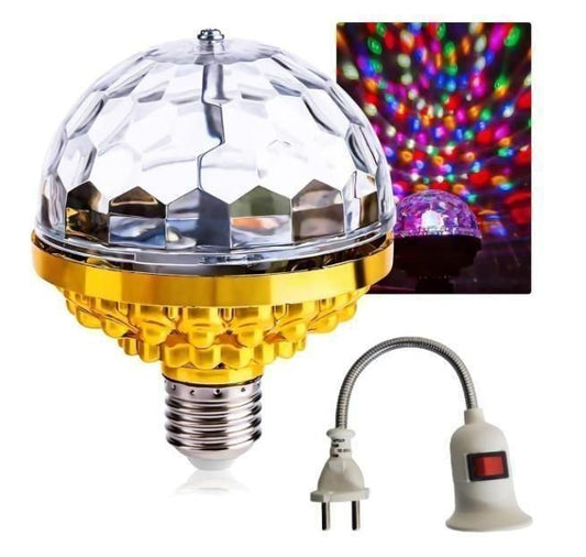 Portable Rotating Magic Ball Light with Lamp Holder – Colorful LED Stage & Disco Light" - Tech Haven#Portable Rotating Magic Ball Light with Lamp Holder – Colorful LED Stage & Disco Light"Tech Haven
