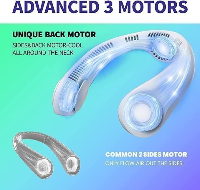 Rechargeable Bladeless Neck Fan with USB Charging – Lightweight, Safe & Quiet - Tech Haven#Rechargeable Bladeless Neck Fan with USB Charging – Lightweight, Safe & QuietTech Haven